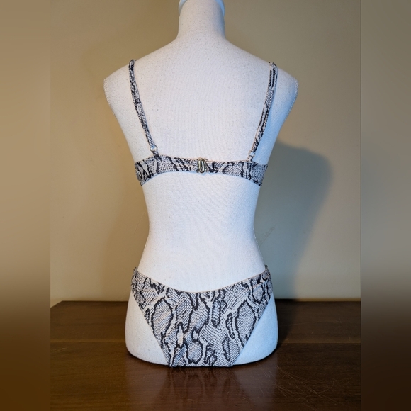 Zaful Snakeskin Bikini Top & Bottom - Picture 6 of 12